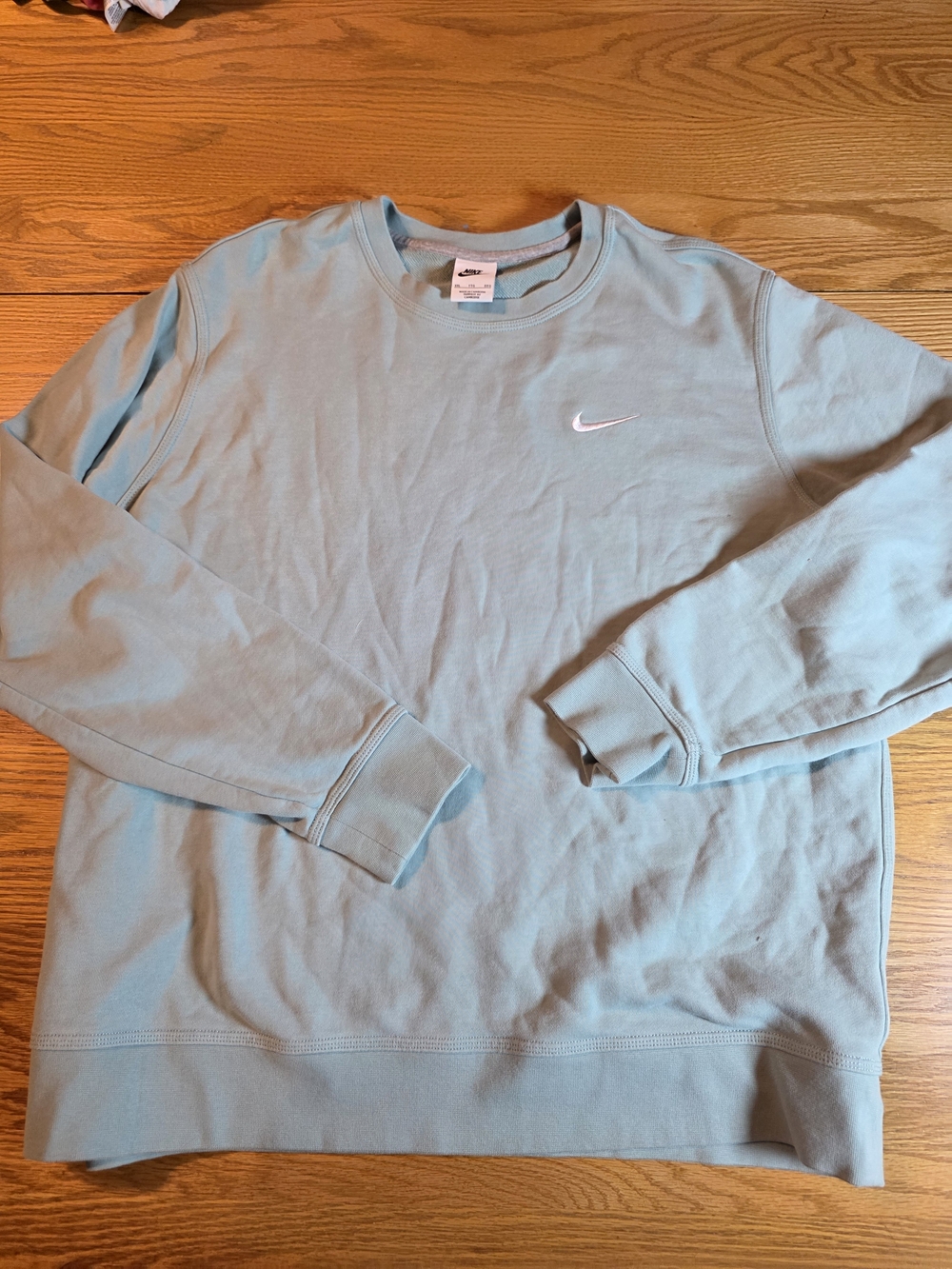 Nike Women’s XXL Aqua Crewneck Sweatshirt Embroidered Swoosh